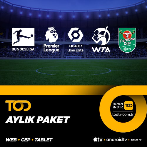 TOD Spor Extra  Paketi - Aylık (web-cep-tablet-smart tv-android tv-apple tv)